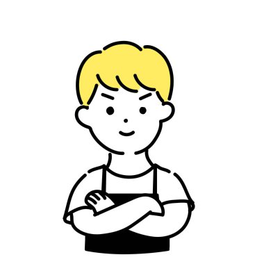 Tatlı Kişinin İllüstrasyon Serisi _ Erkek Katip _ Özgüven