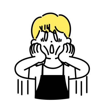 Tatlı Kişinin İllüstrasyon Serisi _ Erkek Tezgahtar _ Umutsuzluk