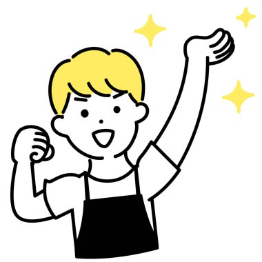 Tatlı Kişinin İllüstrasyon Serisi _ Erkek Katip _ Kaldırma