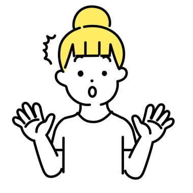 Hoş insanların çizimleri _ gelişigüzel kadın _ Şaşırdım