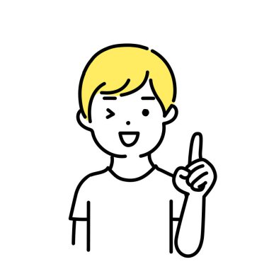 Hoş insanların resimli serisi _ gelişigüzel erkek _ noktalı