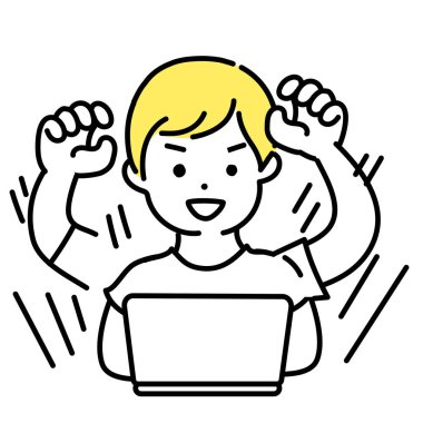 Hoş insanların çizimleri _ Sıradan giyinen erkekler _ Serpinti