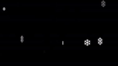 Kar kristallerinin aşağı doğru uçtuğu videolar