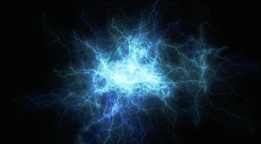 Mavi elektrik enerjisinin boşaltıldığı arkaplan resmi
