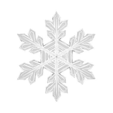 3 boyutlu gerçek kar kristali malzemesi