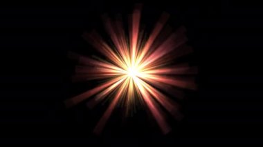 Sıcak ve göz kamaştırıcı ışığın video efekti