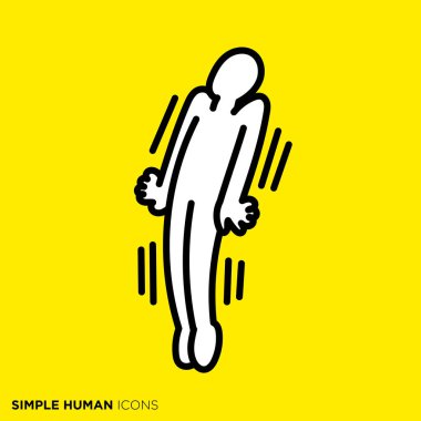 Basit insan simgesi serisi, sert kişi