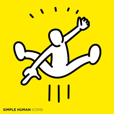 Basit bir ikon serisi. Şaşırtıcı keşifler yapan insanlar.