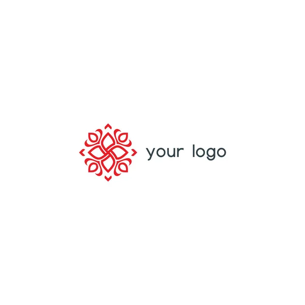 Logo Dekoracyjnym Akcencie Dzięki Któremu Staje Się Ikoną Estetyczną Logo — Wektor stockowy