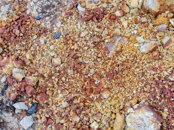 Detail Colorful Gravel Clay Rural Road Andean Mountains Town Arcabuco — Stock Photo, Image