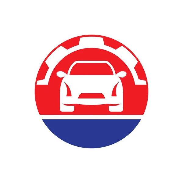 Servizio Auto Logo Immagini Illustrazione Design — Vettoriale Stock