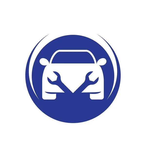 Diseño Ilustración Del Logotipo Del Servicio Del Coche — Vector de stock