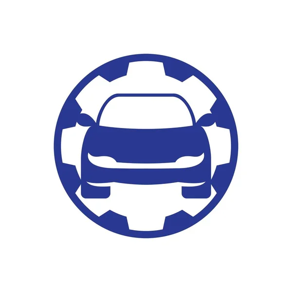 Araba Servisi Logo Resimleri Çizimi Tasarımı — Stok Vektör