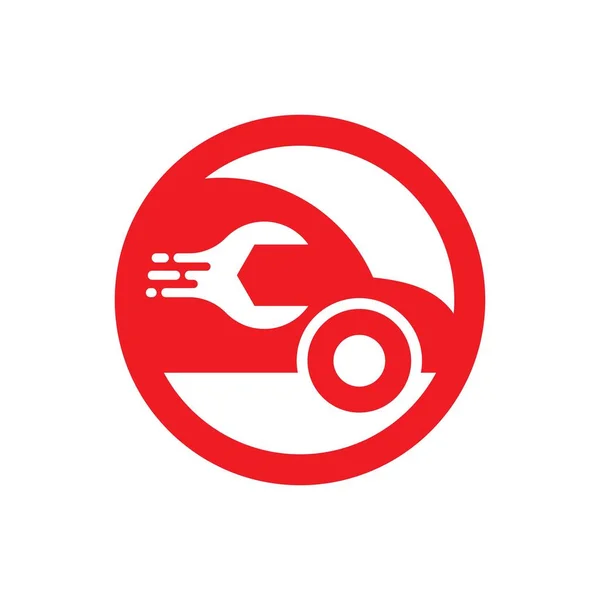 Logo Usługi Samochodu Obrazy Ilustracji Projektu — Wektor stockowy