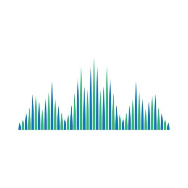 Sound wave logo images illustration design