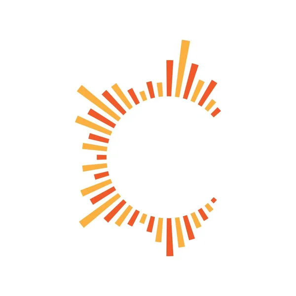 Sound Wave Logo Images Illustration Design — Stok Vektör