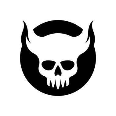 Skull logo images illustration design