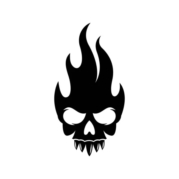 Skull Logo Images Illustration Design — Stock Vector