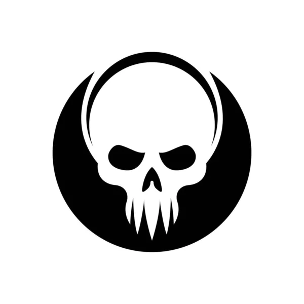 Skull Logo Images Illustration Design — Archivo Imágenes Vectoriales
