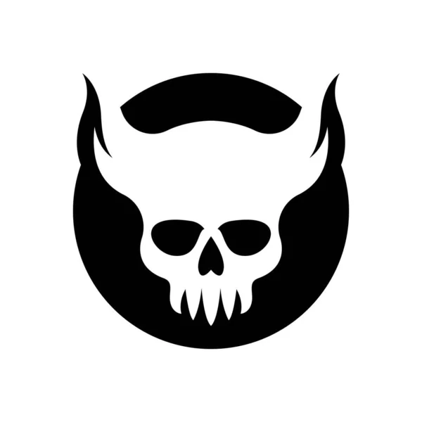 Skull Logo Images Illustration Design — ストックベクタ