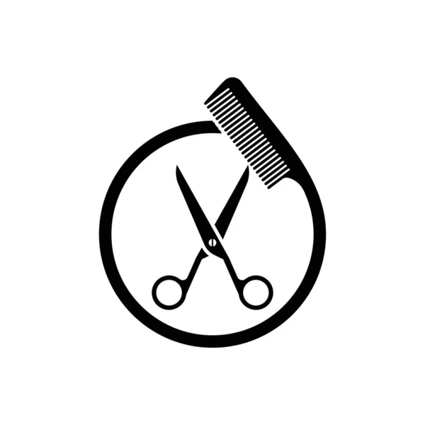 Barbería Logo Imágenes Ilustración Diseño — Vector de stock