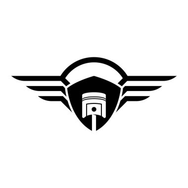Piston logo resimleri illüstrasyon tasarımı