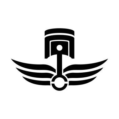 Piston logo resimleri illüstrasyon tasarımı