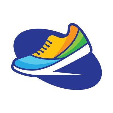 Spor ayakkabıları logo resimleri çizim tasarımı