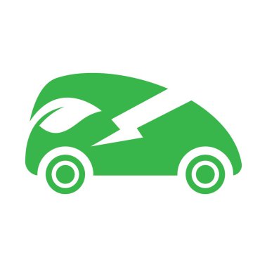 Elektrikli araba logosu resim çizimi tasarımı