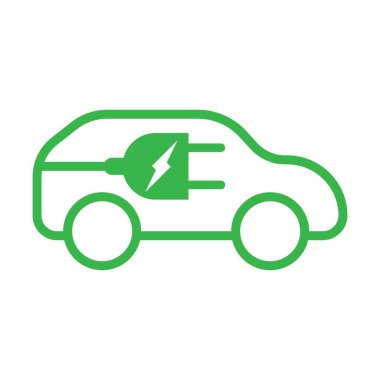 Elektrikli araba logosu resim çizimi tasarımı