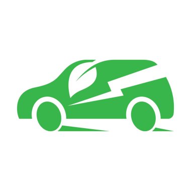 Elektrikli araba logosu resim çizimi tasarımı