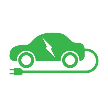 Elektrikli araba logosu resim çizimi tasarımı