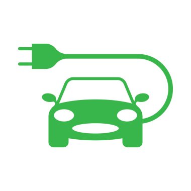 Elektrikli araba logosu resim çizimi tasarımı