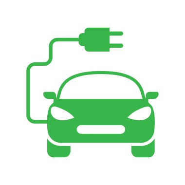 Elektrikli araba logosu resim çizimi tasarımı