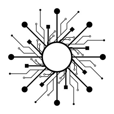 Circuit logo resimleri illüzyon tasarımı