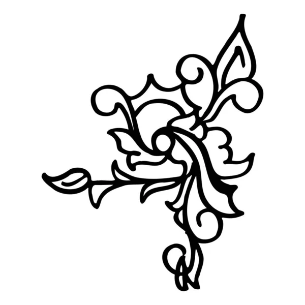 ปแบบการออกแบบภาพสเก เคร องประด บดอกไม สวย เคร องประด บลายดอกไม วาดด วยม — ภาพเวกเตอร์สต็อก