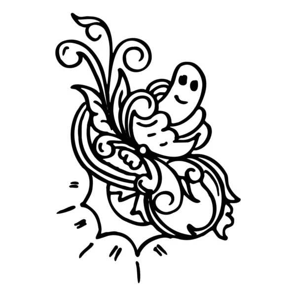 ปแบบการออกแบบภาพสเก เคร องประด บดอกไม สวย เคร องประด บลายดอกไม วาดด วยม — ภาพเวกเตอร์สต็อก