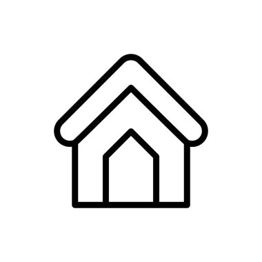 Ev taslağı ikonu. Daire sembolü. Mobil uygulama, web sitesi ve tasarımcı ihtiyaçları için uygun ikon tasarımı. Vektör izole illüstrasyonu