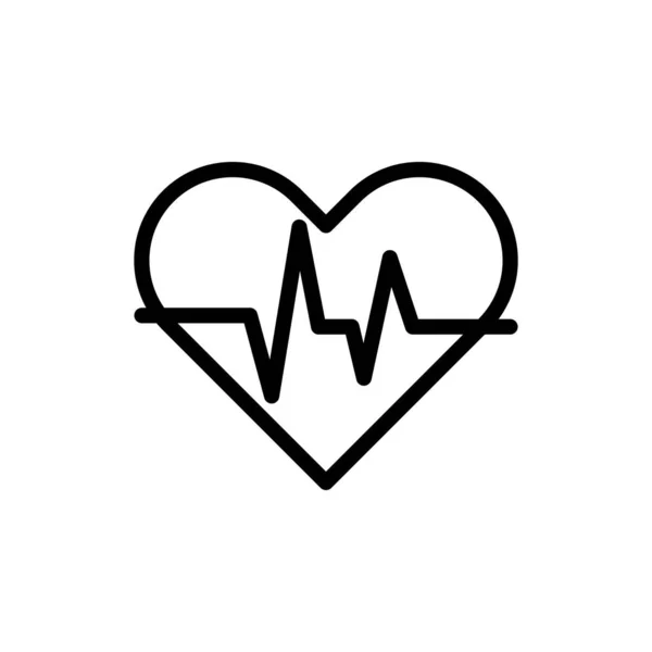 Pulsleitungssymbol Herzschlagpulssymbol Herzschlag Icon Design Eignet Sich Für Mobile App — Stockvektor