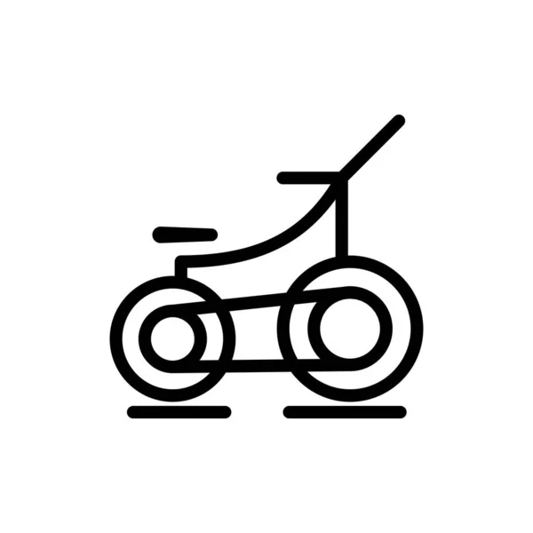 Exercise Bike Outline Icon Sports Equipment Symbol Exercise Bike Icon — Stock Vector