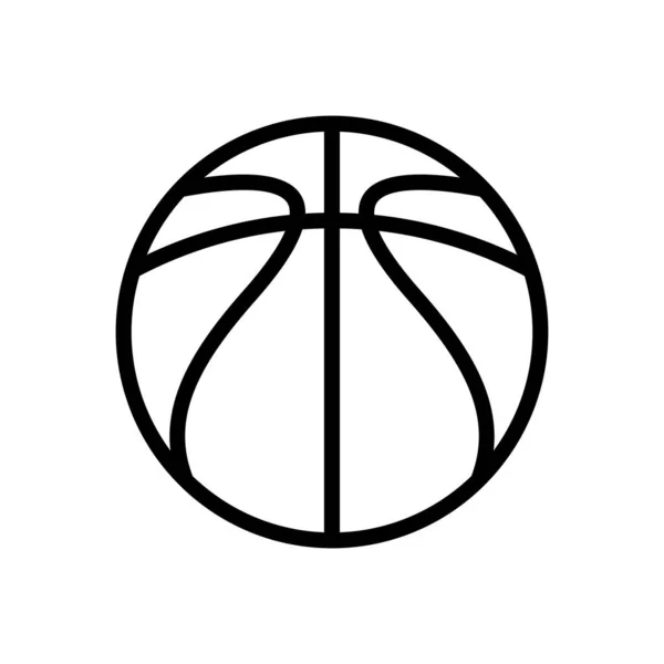 Баскетбольна Ікона Спортивне Обладнання Символ Дизайн Баскетбольної Піктограми Підходить Веб — стоковий вектор