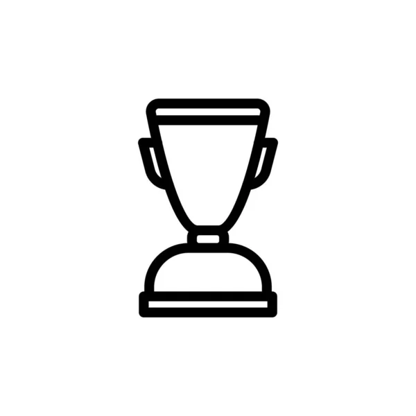 Winnaar Icoon Succes Trofee Symbool Trophy Icon Design Geschikt Voor — Stockvector