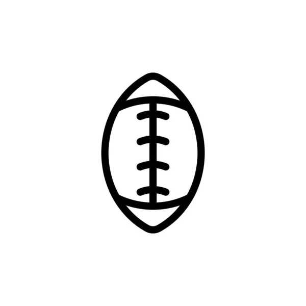Rugby Icon Sports Equipment Symbol Rugby Icon Design Suitable Website — Stock Vector