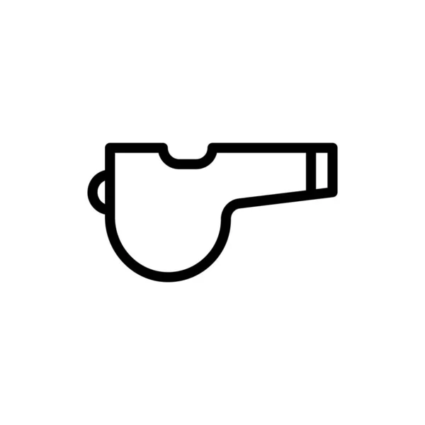 Свисток Символ Спортивного Оборудования Свисток Иконка Дизайн Подходит Веб Сайтов — стоковый вектор