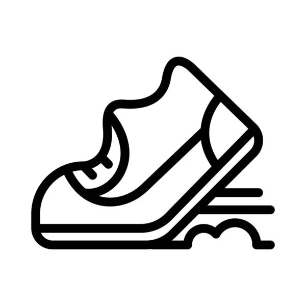 Running Shoe Icon Shoe Icon Design Illustration Outline Shoes Icon — Stock Vector