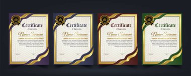 Modern Design Certificate layout concept. Simple elegant and luxurious elegant modern design diploma background vector award certificate template