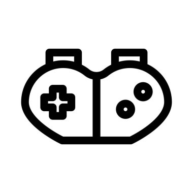 Game icon isolated on black. Game symbol suitable for graphic designers and websites on a white background. Icon vector