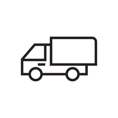 Cargo car vector icon design on white background suitable for traffic sign, locomotive, automotive and public transportation symbol