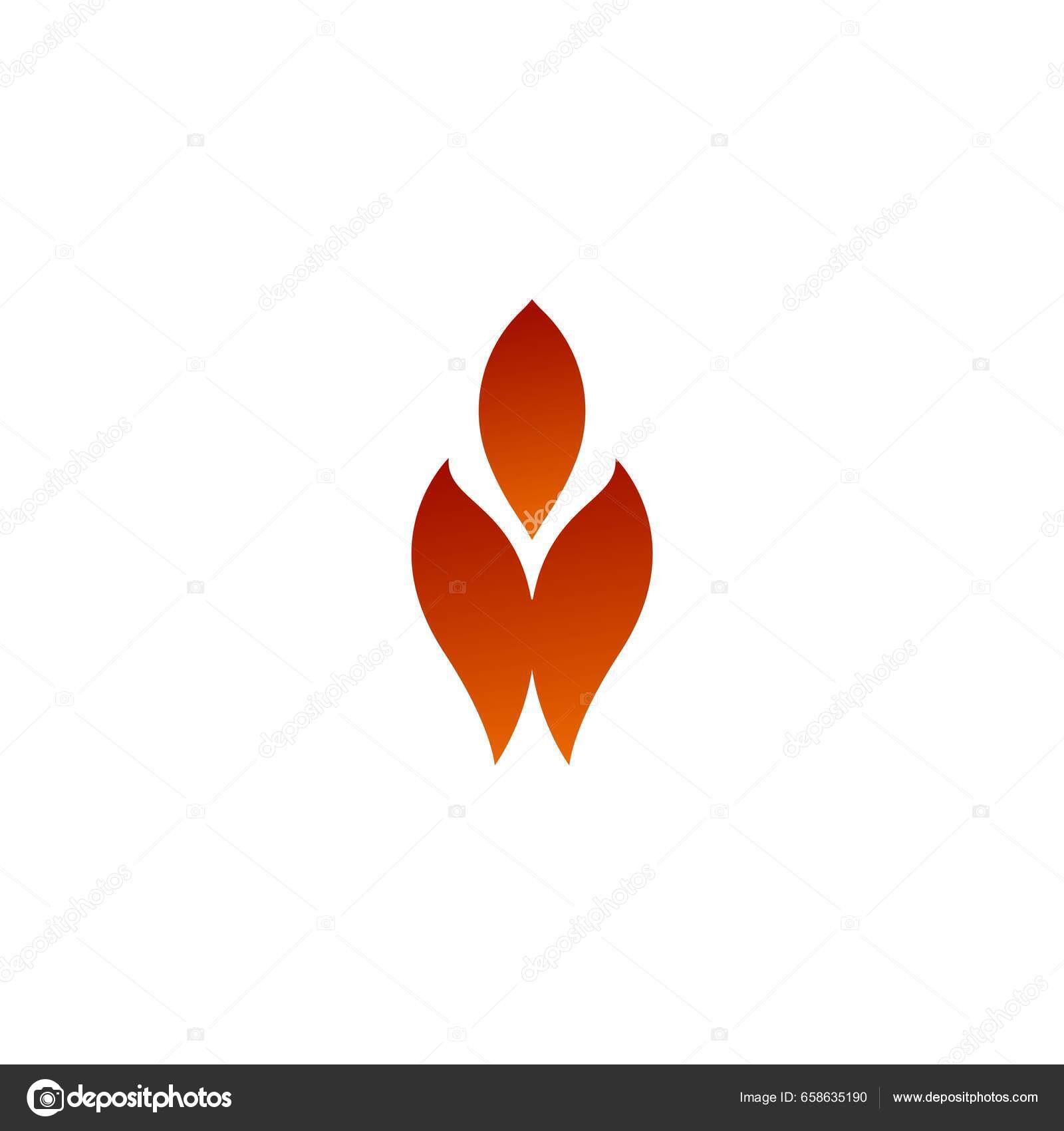 Modern Fire Shape Logo Vector Design Abstract Fire Logo Design Stock ...