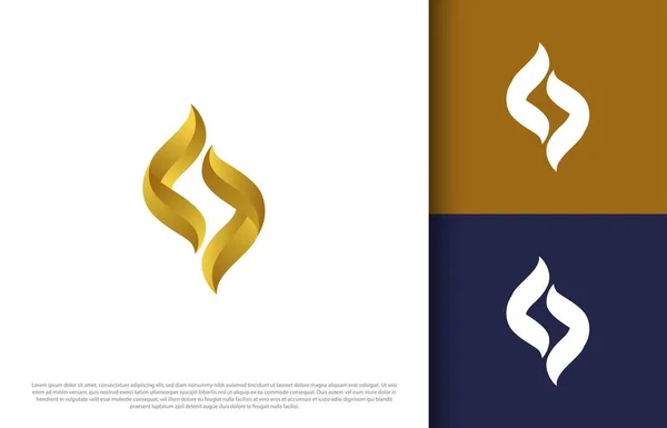Water Droplet Logo Gold Drops Template Vektor Linearen Stil Design — Stockvektor